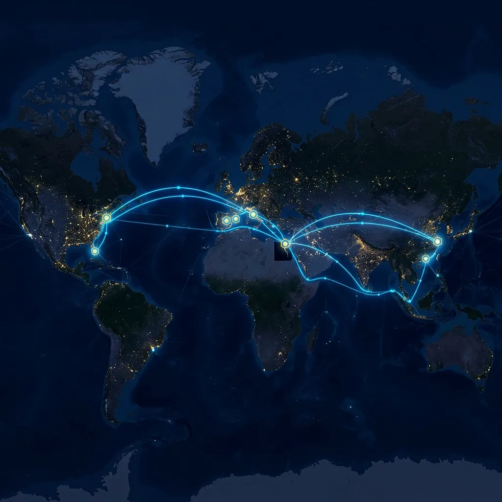 Trans Trade global trade routes map